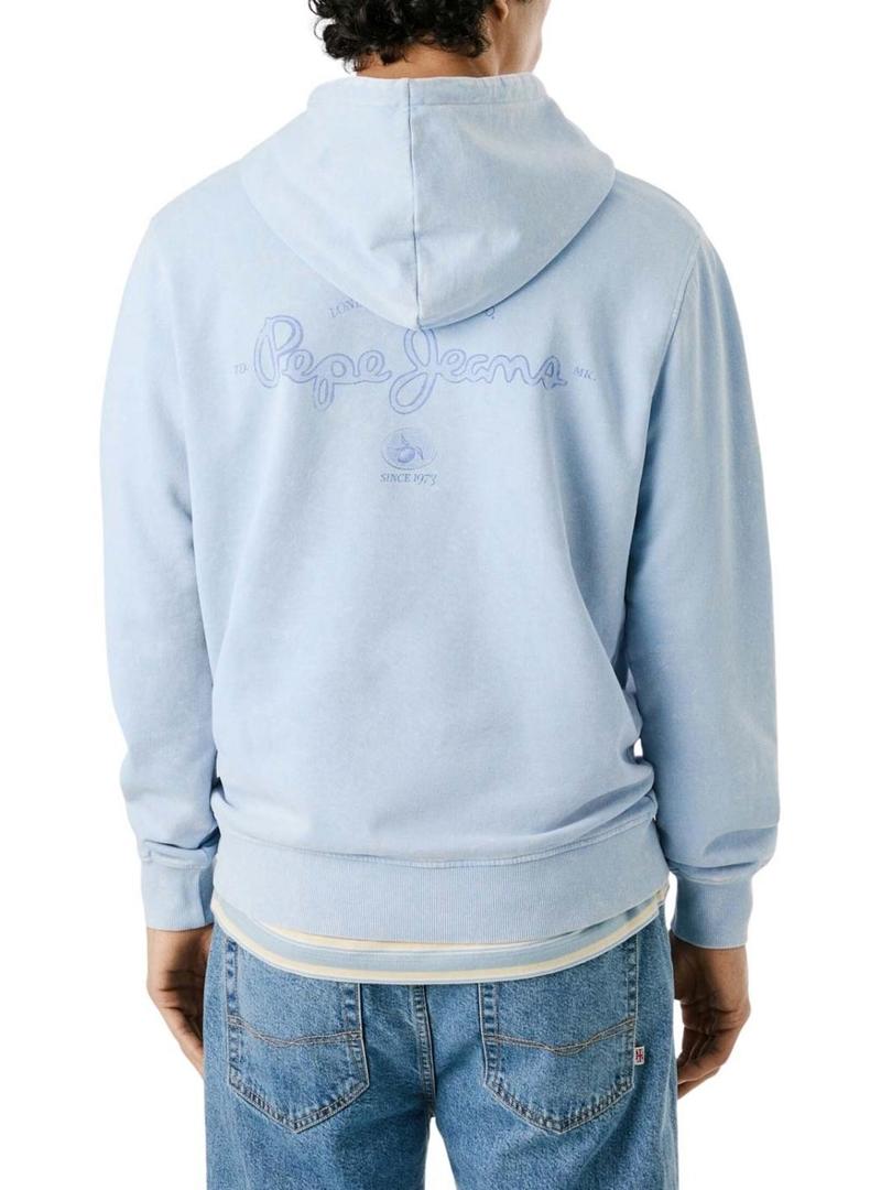 Sweatshirt Pepe Jeans Terrel azul para homem.