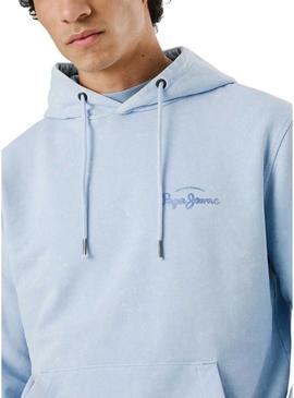 Sweatshirt Pepe Jeans Terrel azul para homem.