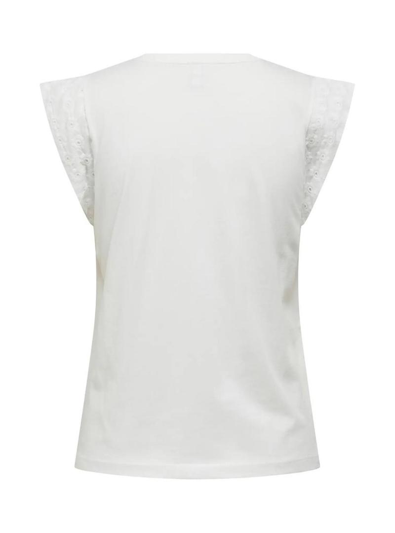 Camisa Only Henriette branca para mulher.