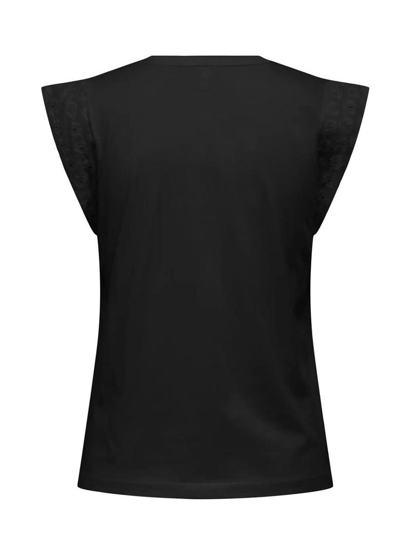 Camiseta Only Henriette preta para mulher