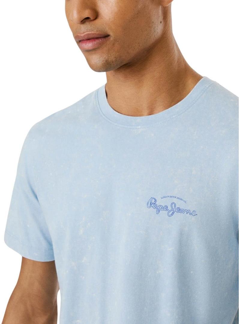 Camiseta Pepe Jeans Terell azul para homem.