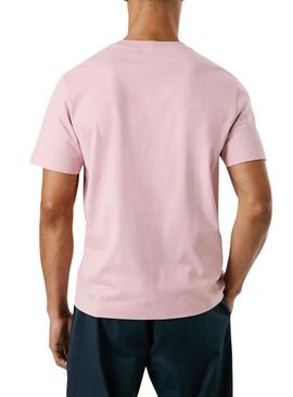 Camiseta Pepe Jeans Milton rosa para homem.