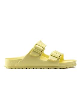 Sandálias Birkenstock Arizona Eva Popcorn amarelo para mulher.