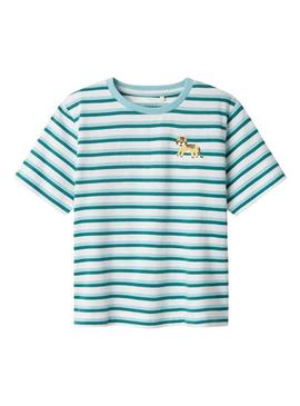 Camiseta Name It Jellan listras tigre para meninos.