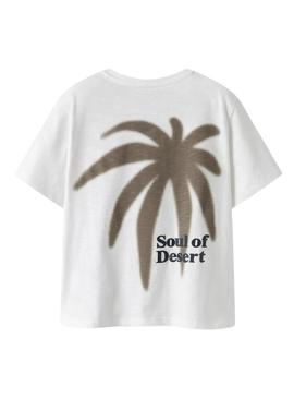 Camisa Name It Jolal branca para menino.