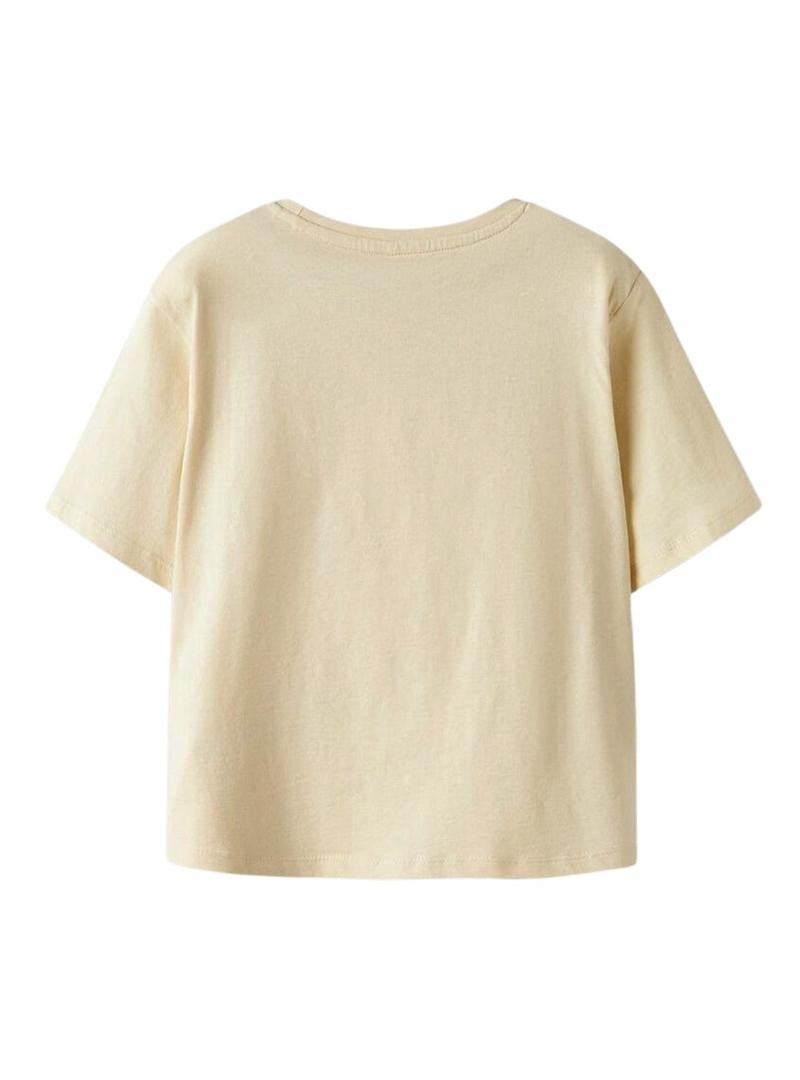 Camiseta Name It Jekan bege para menina