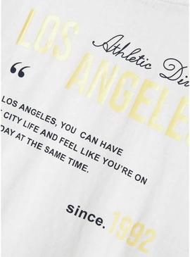 Camiseta Name It Jullas branca para menina.