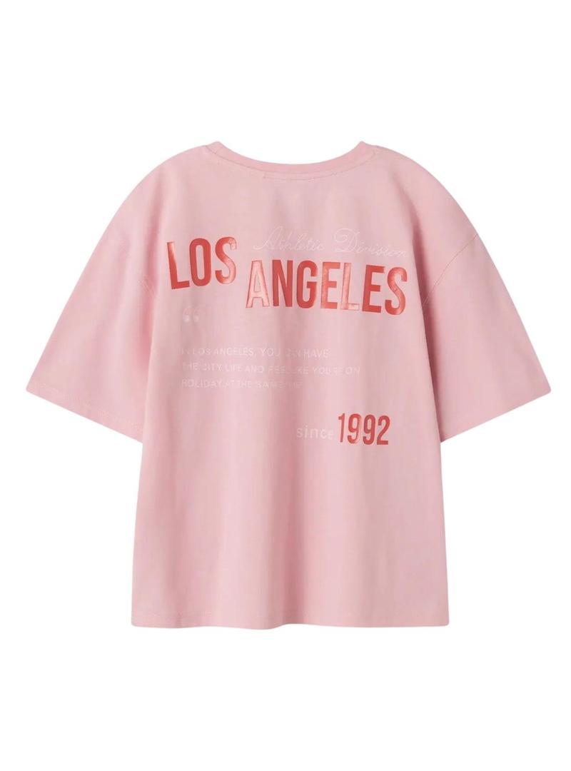Camiseta Name It Jullas rosa para menina