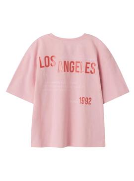 Camiseta Name It Jullas rosa para menina