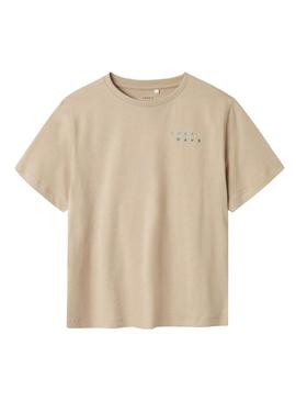 Camisola Name It Josh bege para menino.