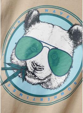 Camisola Name It Josh bege para menino.