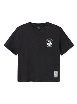 Camiseta Name It Jeano preta para menino