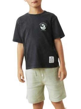 Camiseta Name It Jeano preta para menino