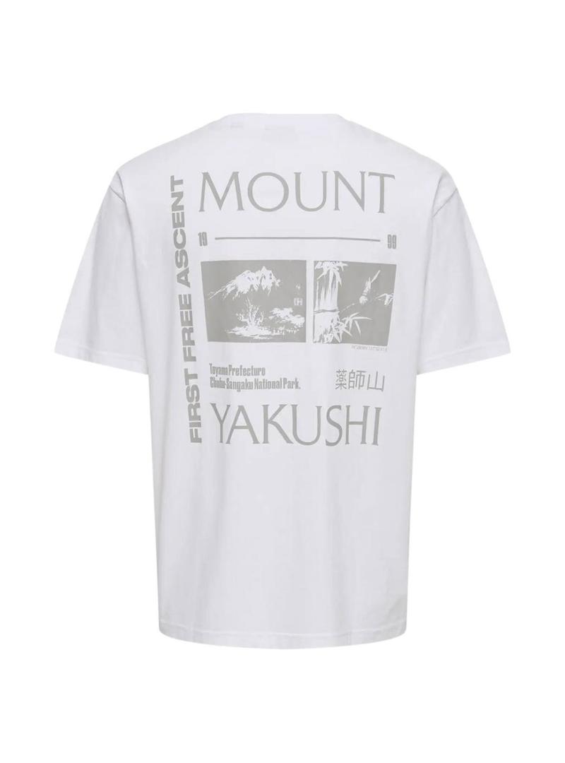 Camisa Only and Sons Tristan branca para homem.