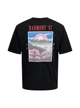 Camiseta Only and Sons Tristan preta para homem.