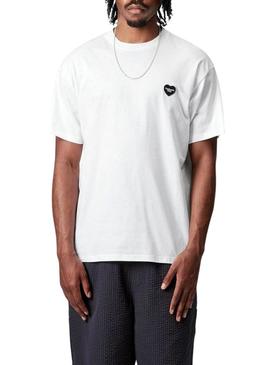 Camisa Carhartt Heart branca para homem.