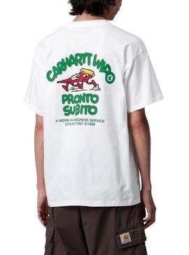 Camiseta Carhartt Branco Pronto para Homem
