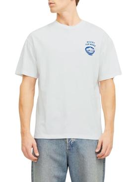 Camiseta Jack and Jones Charge branca para homem