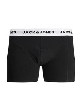 Pack de boxers Jack and Jones Solid preto para homem