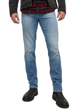 Calça jeans Jack and Jones Tim Davis skinny para homem.