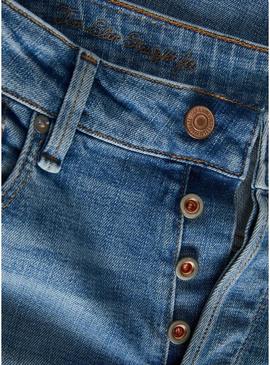 Calça jeans Jack and Jones Tim Davis skinny para homem.