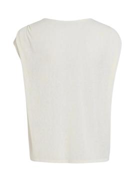 Camisa Vila Vialexis branca para mulher.