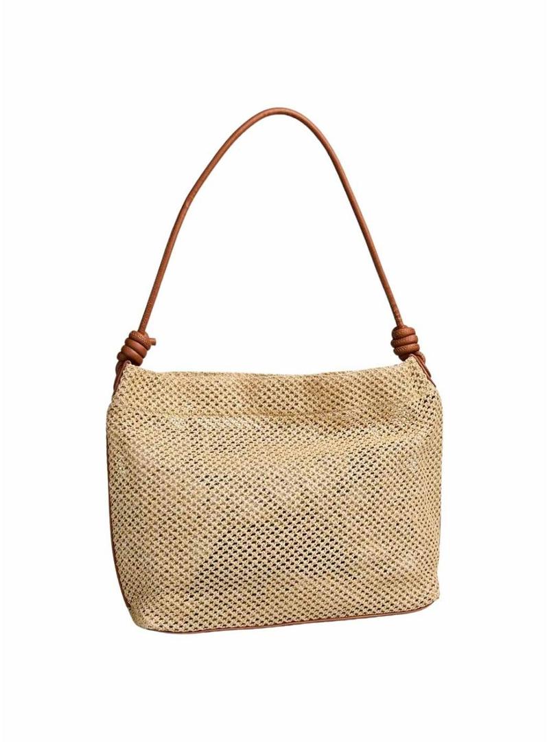 Bolsa Pieces Fikka de rafia para mulher