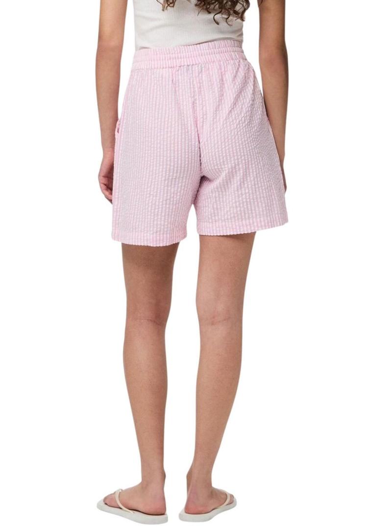 Bermudas Pieces Sally rosa para mulher