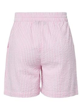 Bermudas Pieces Sally rosa para mulher