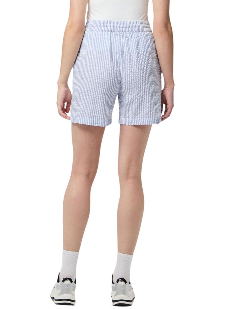 Bermudas Pieces Sally azul para mulher.