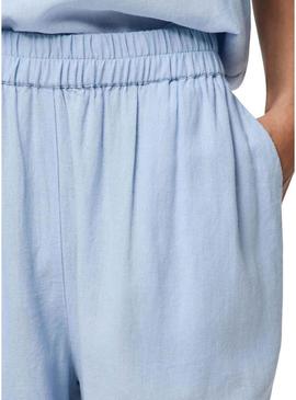 Peças curtas de Pia azul para mulher.