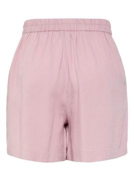 Shorts Pieces Pia cor de rosa para mulher