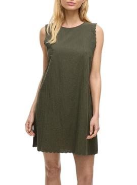 Vestido Vila Vifernanda verde para mulher