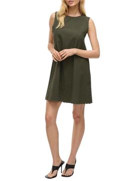 Vestido Vila Vifernanda verde para mulher