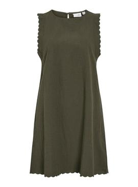 Vestido Vila Vifernanda verde para mulher