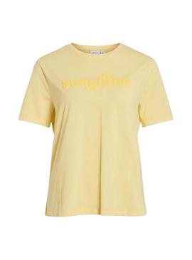 Camisa Vila Visybil amarela para mulher.