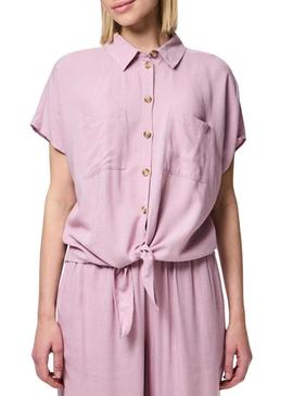 Camisa Pieces Pia rosa para mulher