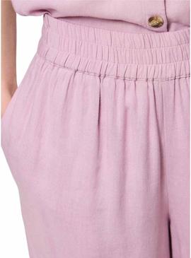 Calça Pieces Pia rosa para mulher.