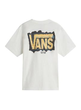Camiseta Vans Off Grid branca para criança