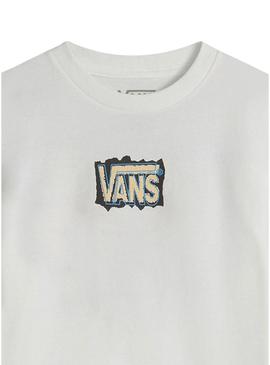 Camiseta Vans Off Grid branca para criança