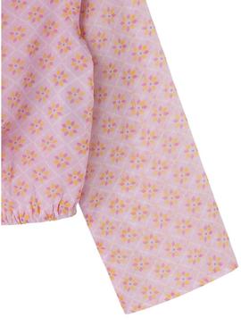Blusa Pepe Jeans Victoria rosa para menina.