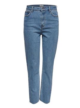 Calça jeans Only Emily straight para mulher.