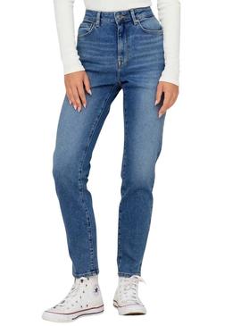 Calça de ganga Only Emily de cintura média para mulher.