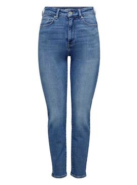 Calça de ganga Only Emily de cintura média para mulher.