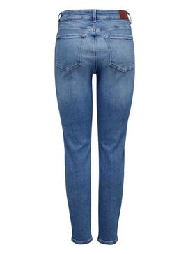 Calça de ganga Only Emily de cintura média para mulher.