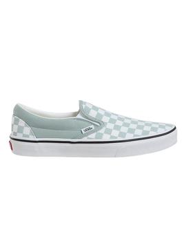 Sapatilhas Vans Classic Slip-On turquesa para mulher.