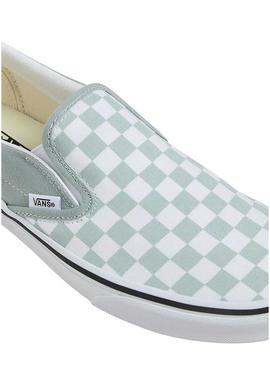 Sapatilhas Vans Classic Slip-On turquesa para mulher.