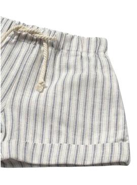 Conjunto Mayoral camisa e short listrado para bebê.