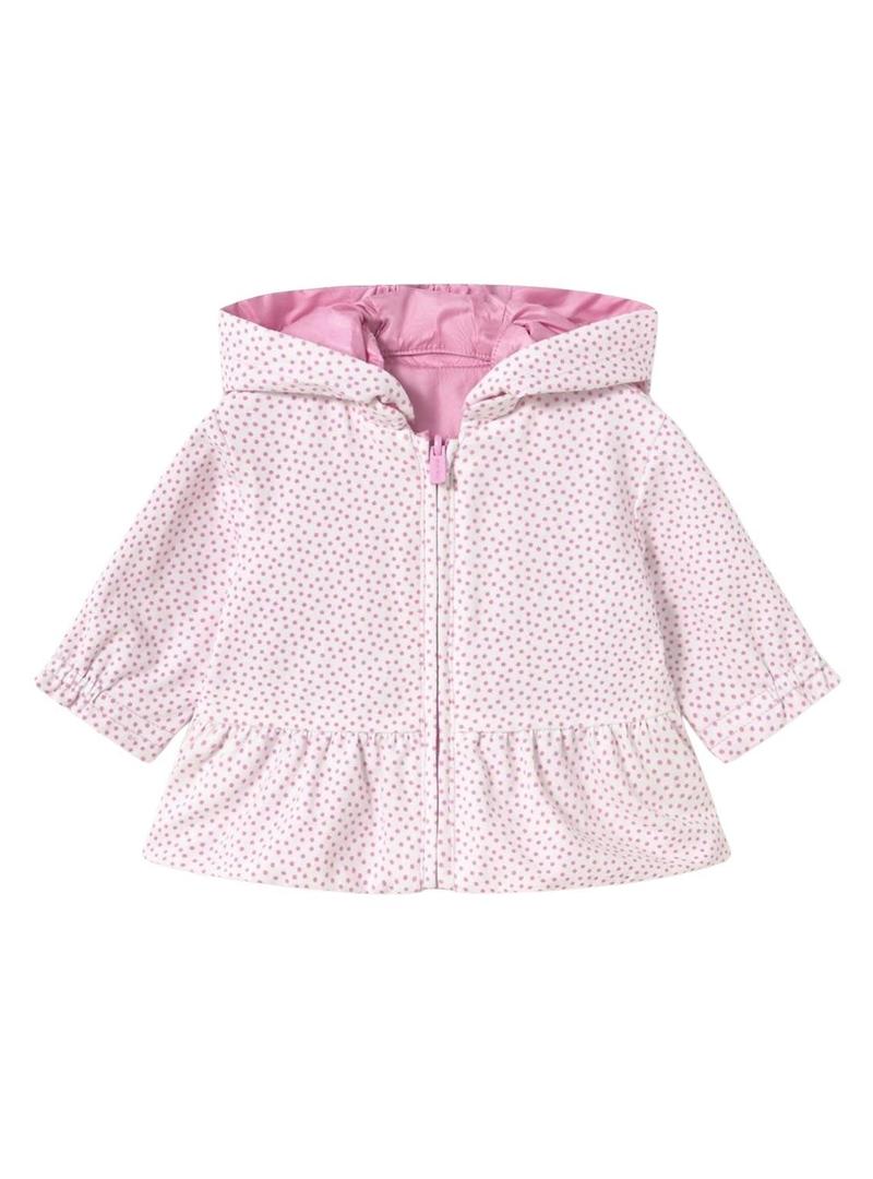 Corta-vento Name It reversível rosa para menina