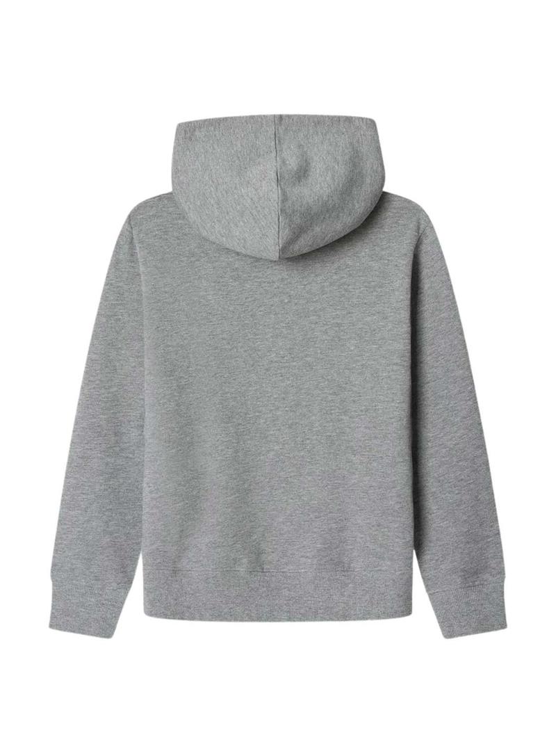 Moletom Pepe Jeans Art Hoodie cinza para menino.